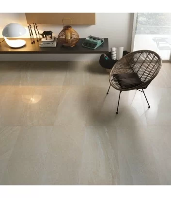 Artica beige gres porcellanato effetto pietra posata su pavimento
