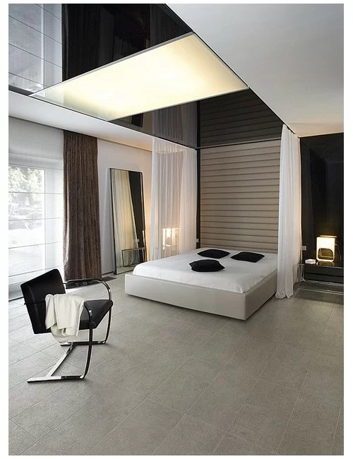 carreau grés effet ciment posé en carrelage sol