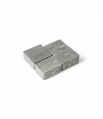 Dettaglio pavimento da esterno autobloccanti Maspe matrix grigio argento