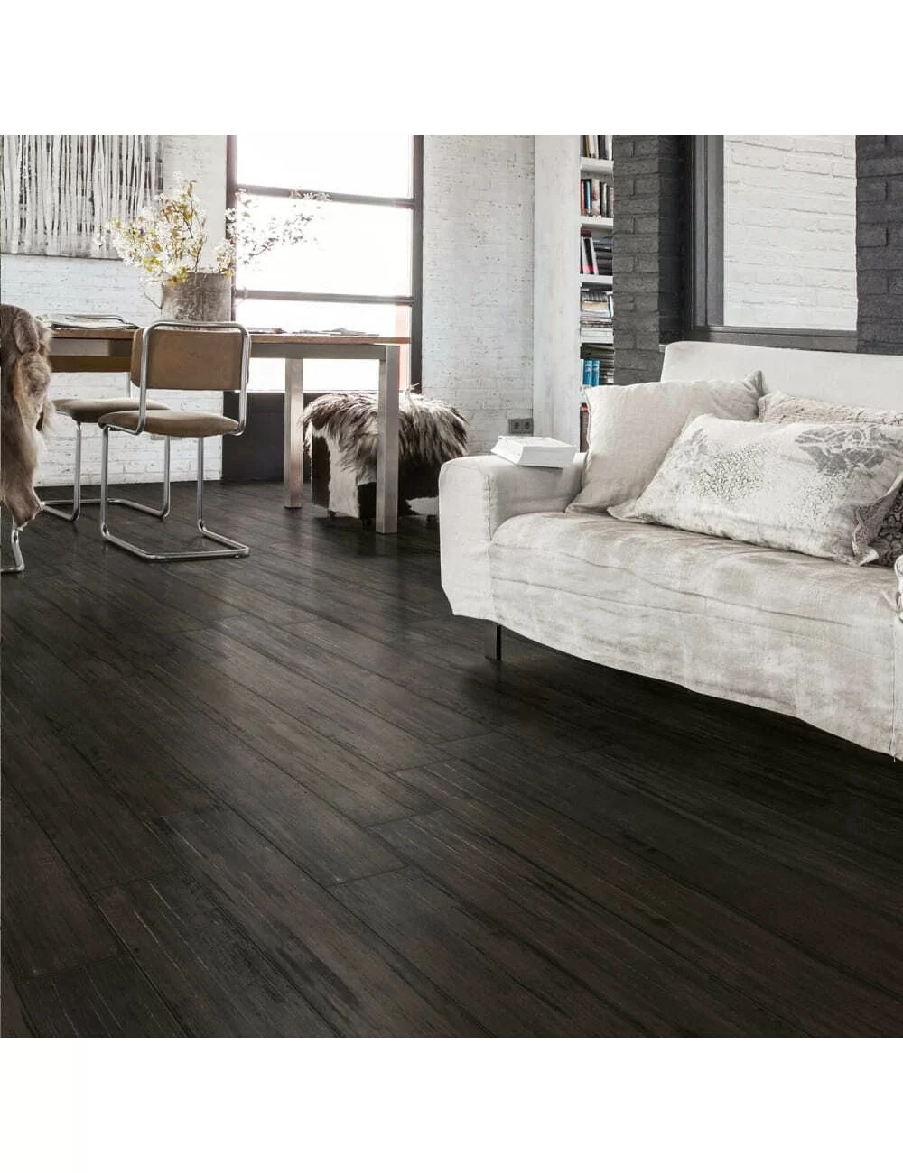 dark wood effect flooring