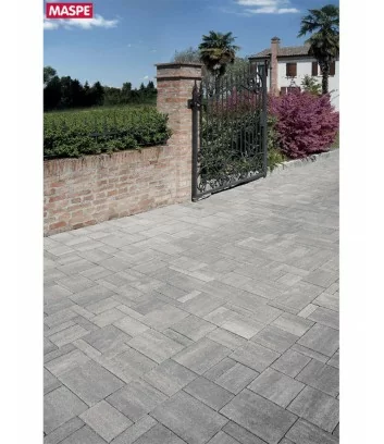 self-locking outdoor paving grey serizzo tiles Maspe texxa