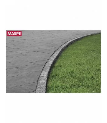 Particolare con curva vialetto con pavimentazione skema sandstone grigio titanio Maspe
