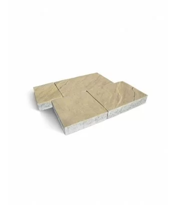 détail de surface du brique autobloquant skema sandstone jaune royal