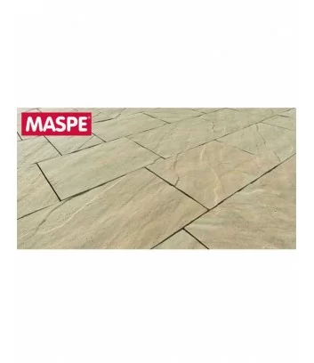 detail de sol autobloquant maspe skema sandstone jaune royal