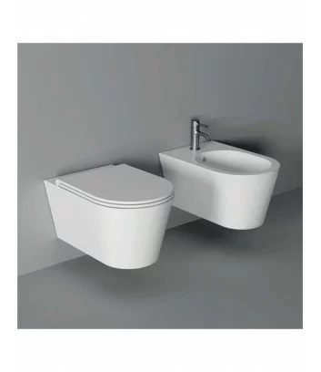 white wall-hung bathroom fittings Hide Alice Ceramica