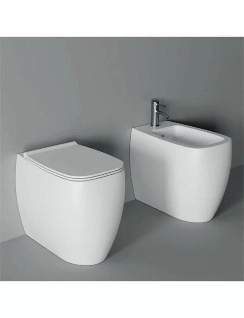 Sanitari bianchi bagno a terra Nur Alice Ceramica