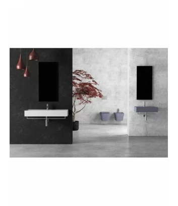 environment wiht indigo wall-hung bathroom fittings Hide square by Alice Ceramica