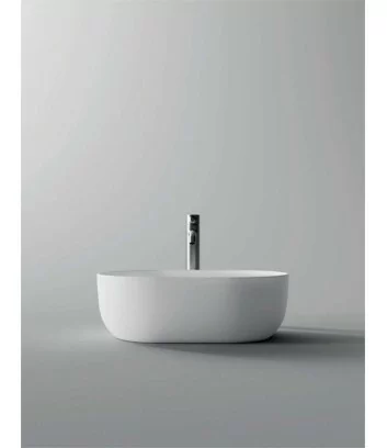white countertop washbasin small Unica oval Alice Ceramica