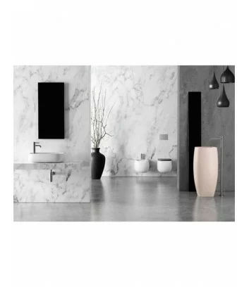 environment with white wall-hung bathroom fittings Nur by Alice Ceramica