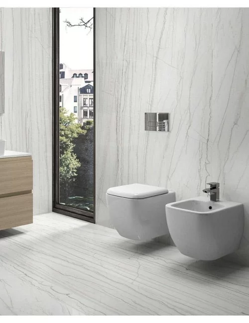 bagno con bidet sospeso Metropolitan di rak ceramics