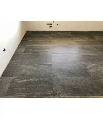 artica natural anthracite rattified floor detail