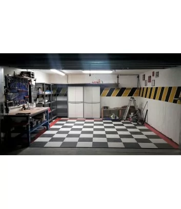 logica black in garage flooring