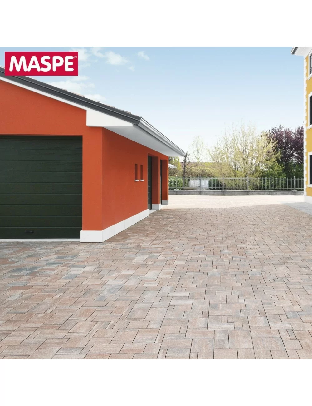 Maspe texxa outdoor paving tiles autumn leaf self-locking