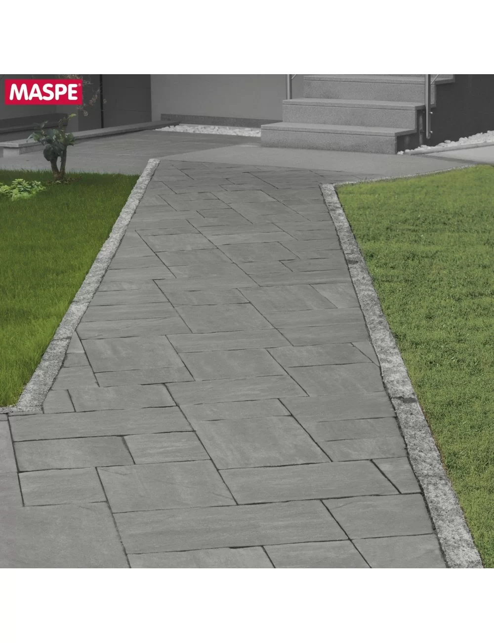 Maspe skema outdoor paving sandstone grey titanium self-locking