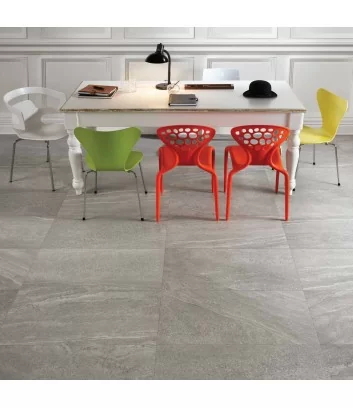 stone effect artica cloud stoneware tile in kitchen floor