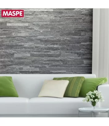 living room wall cladding natural stone klimt wide maspe detail