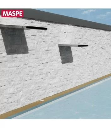 Revêtement de mur de piscine exterieur en pierre naturelle palladio Maspe