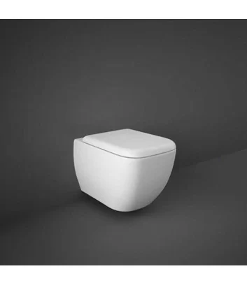 Wall-hung WC rimless w/hidden fixations Metropolitan line Rak Ceramics