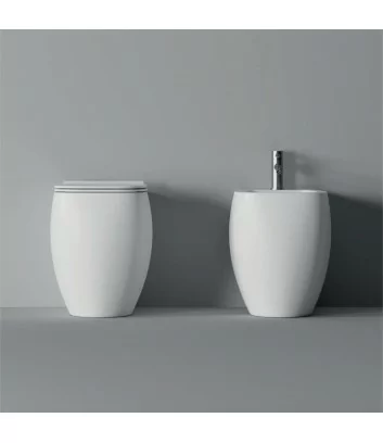 white floor-standing bathroom fittings Nur Alice Ceramica