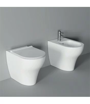 white floor-standing bathroom fittings Unica by Alice Ceramica