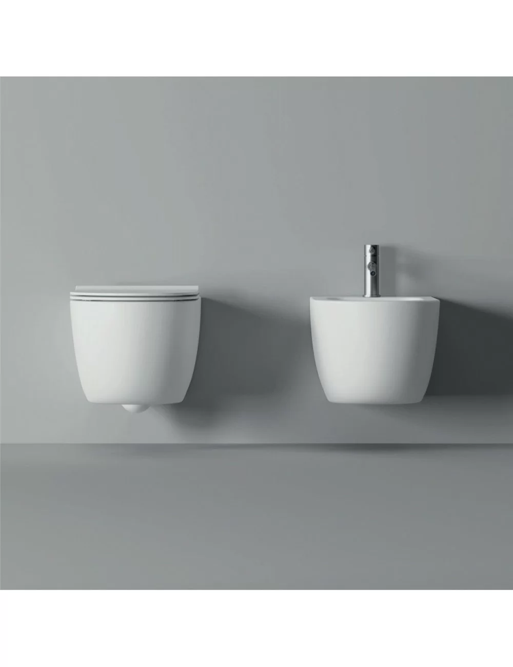 Sanitari bagno grandi sospesi bianchi Unica Alice Ceramica