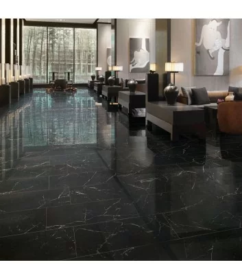 marble-effect shiny cave portovenere in living room floor tiles