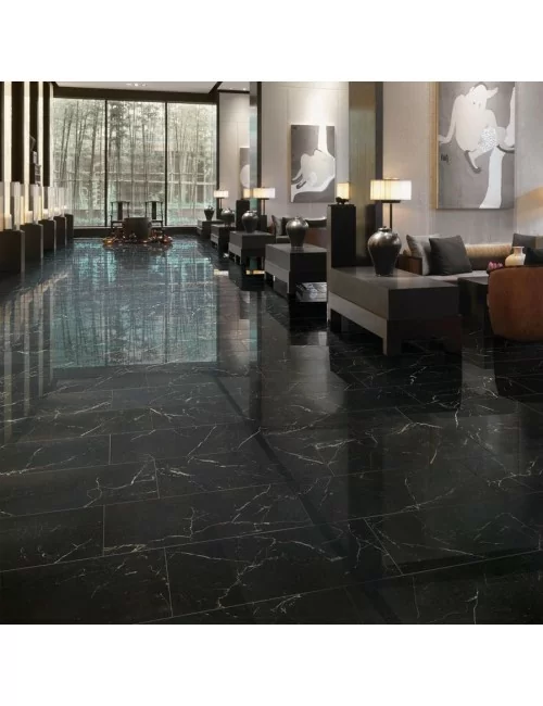 marble-effect shiny cave portovenere in living room floor tiles