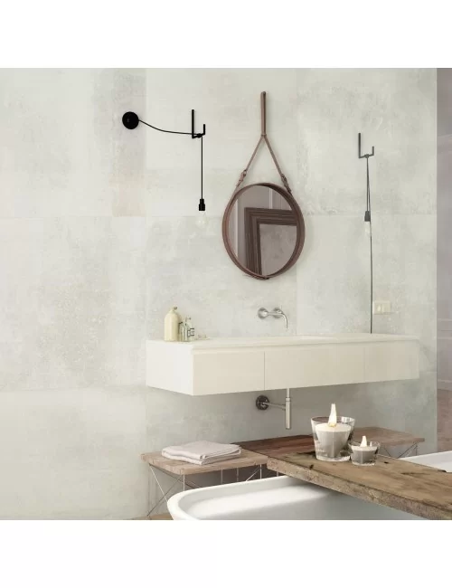 hemisphere platinum gres effetto cemento in rivestimento bagno