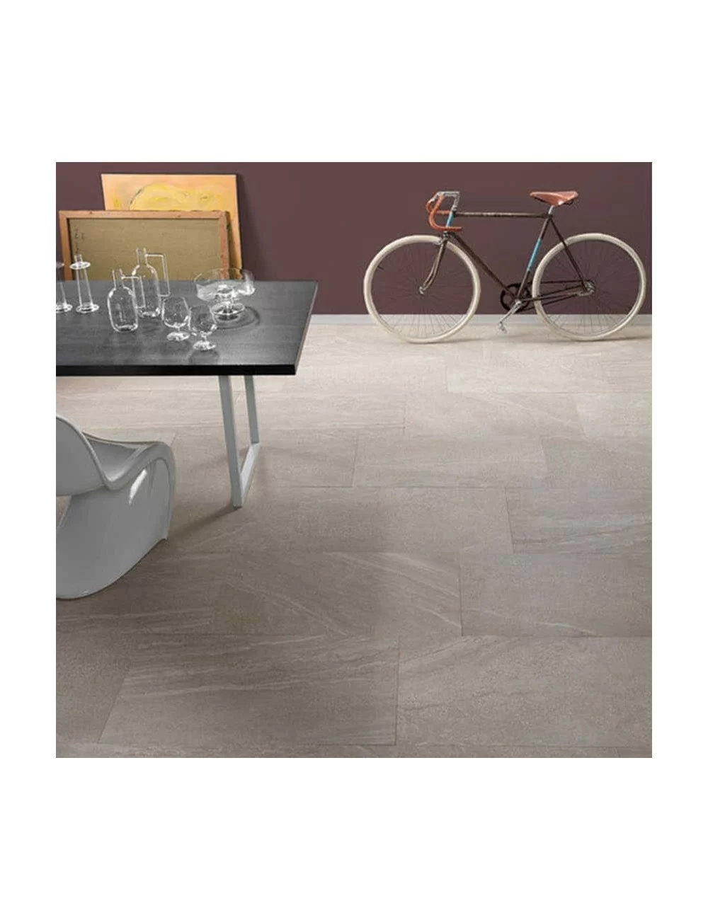 artica brandy lapped rectified floor detail