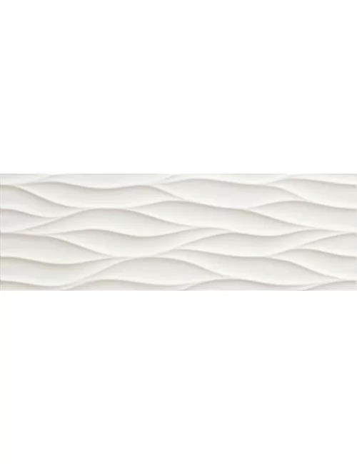 Lumina curve white matt surface detail