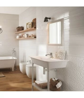 lumina rose whitein bathroom wall tiles