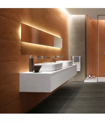 color now curcuma di fap ceramiche posata in rivestimento bagno