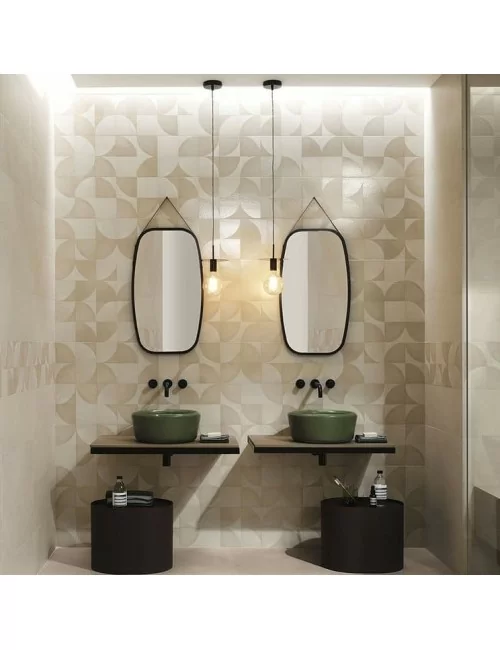 mat&more deco taupe in bathroom wall tiles