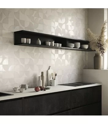 Mat&more deco white in bathroom wall tiles