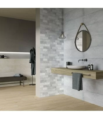 hangar sky rectified wall in bathroom