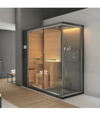 ETHOS C: sauna with shower and steam bath