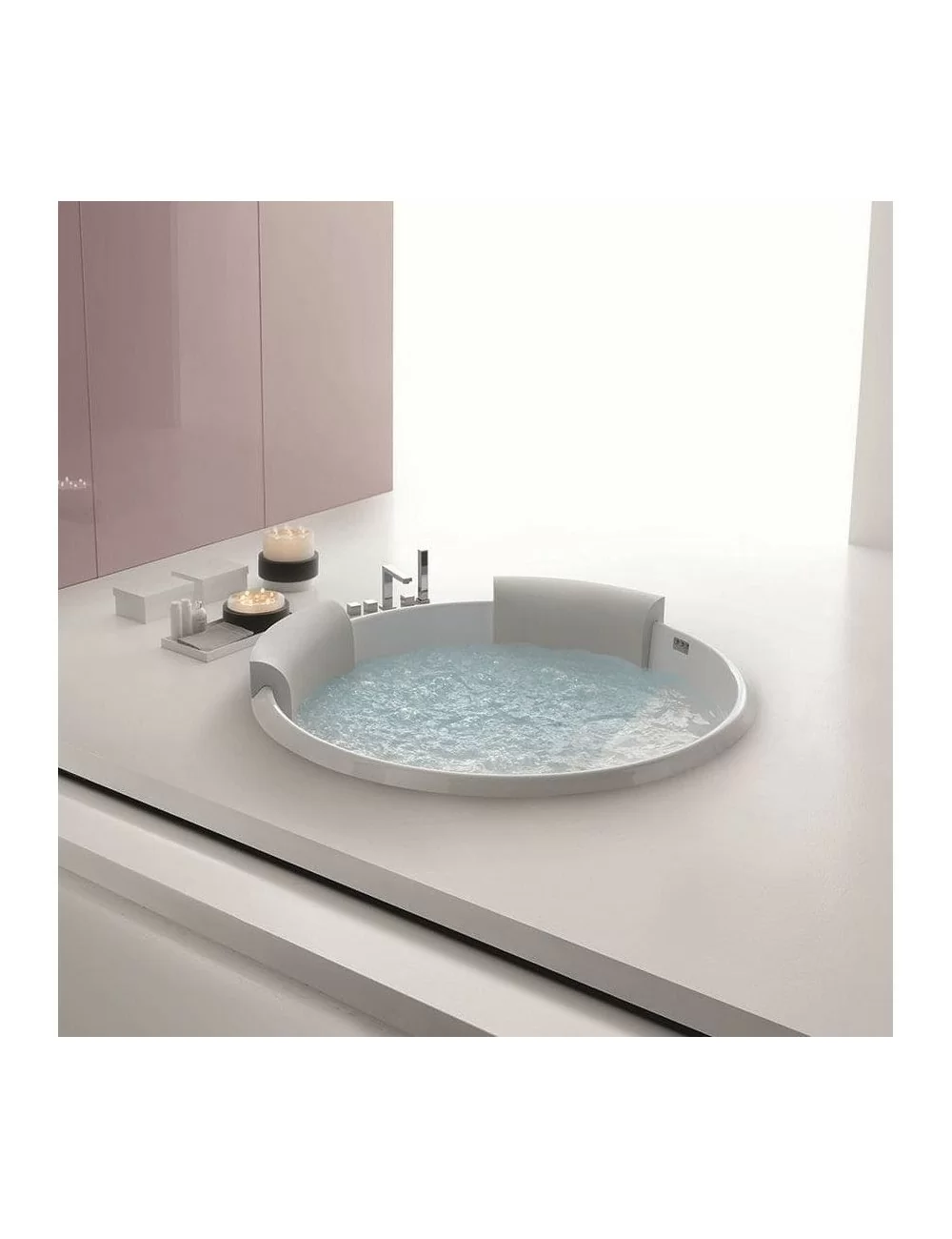 round and modern hot tub: Bolla 160 by Hafro geromin