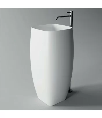 white freestanding washbasin Nur by Alice Ceramica