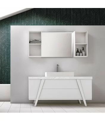 bathroom cabinet fratino white matt by Hafro Geromin