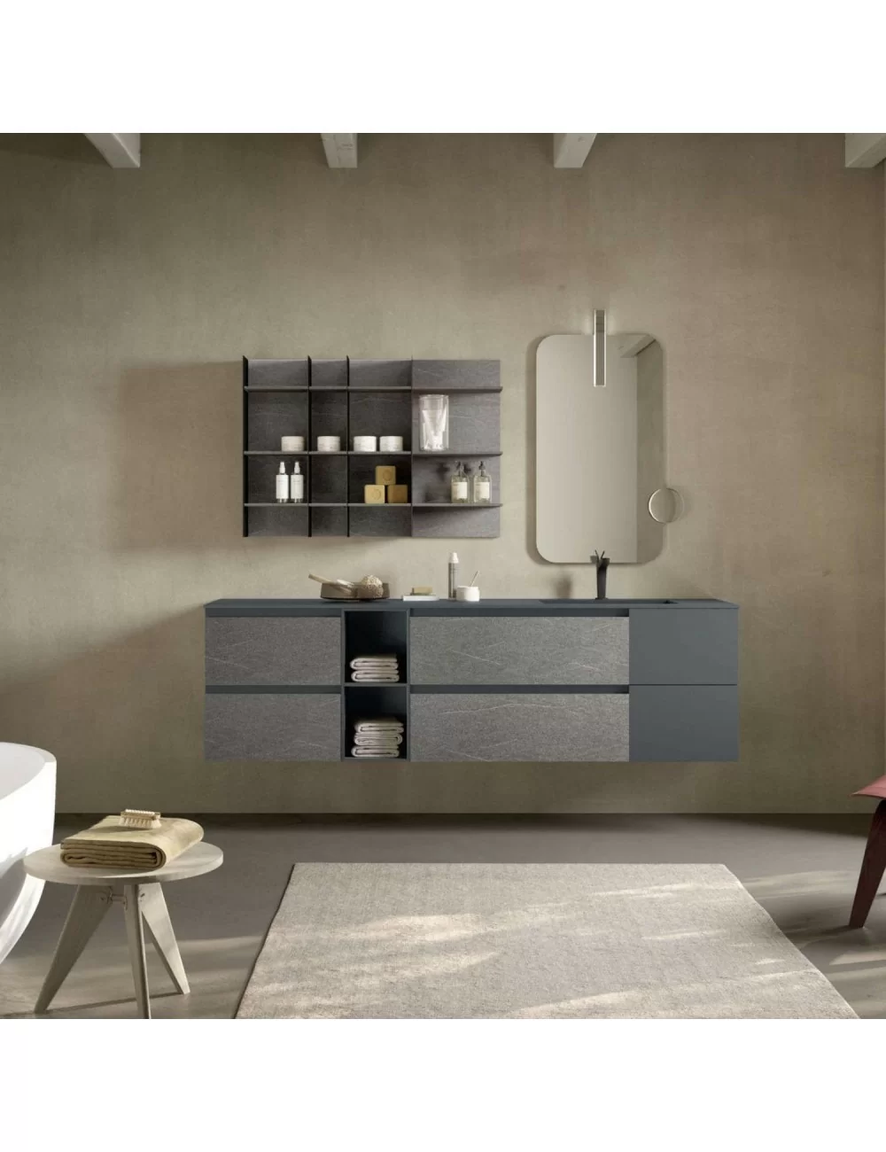 overview bathroom furniture lime 2 ALL12 composition by Azzurra Bagni