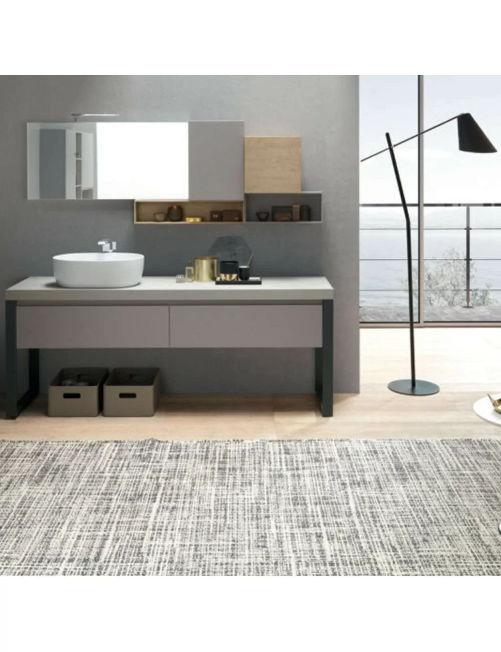 overview bathroom furniture lime 2 composition 206 by Azzurra Bagni