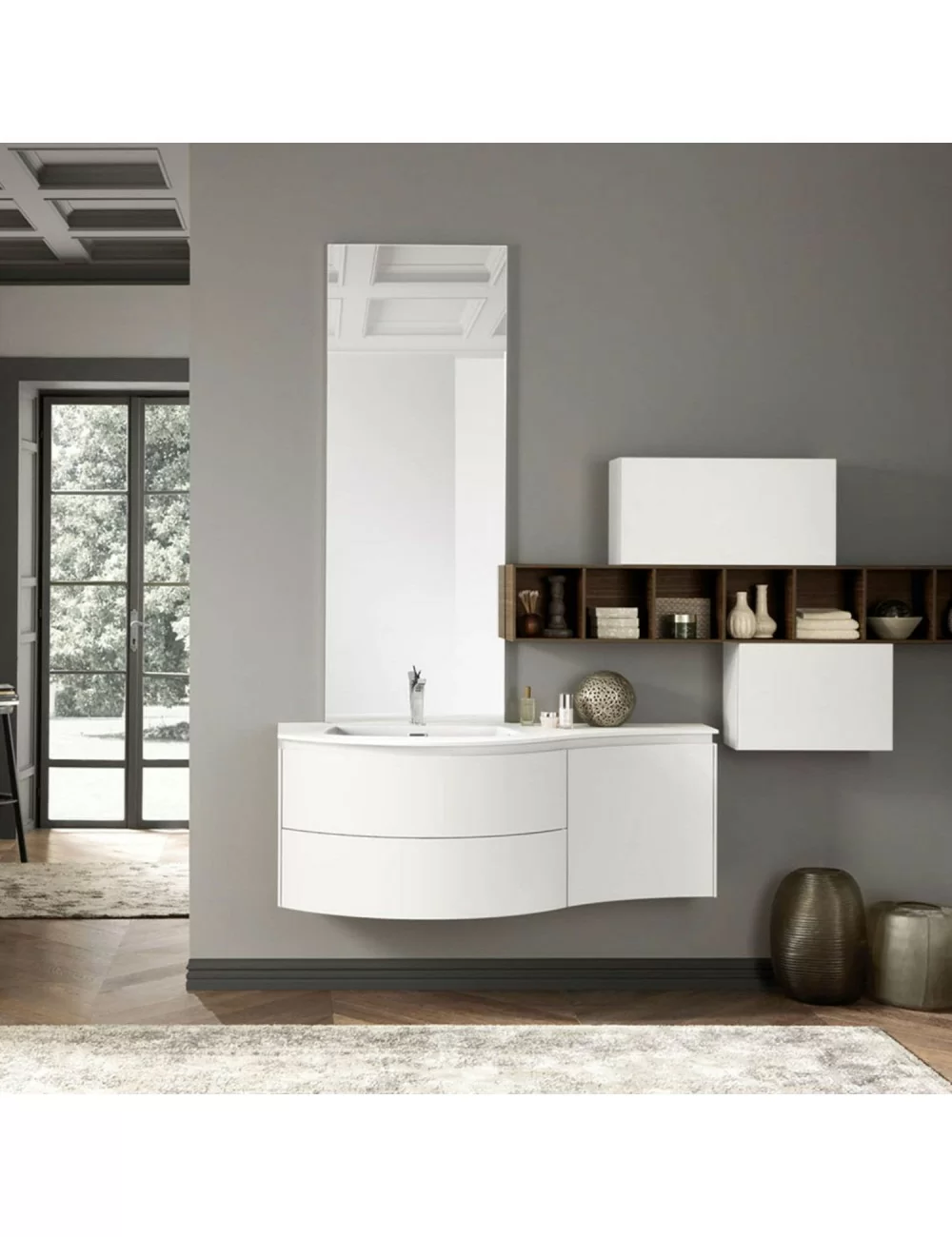 meuble de salle de bain lime 2 composition 211 Azzurra Bagni