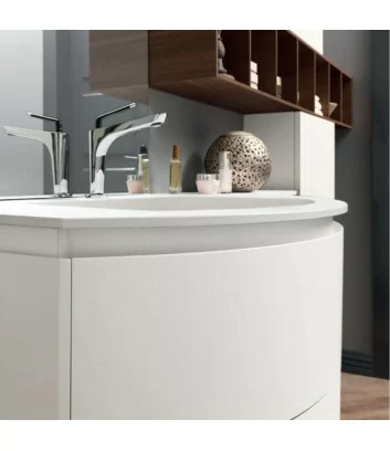 détail de tiroirs et lavabo lime 2 composition 211 Azzurra Bagni