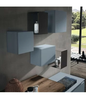 detail of wall units lime 1 composition J&T 04 Azzurra Bagni