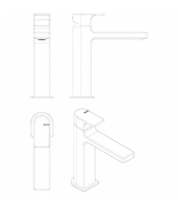 3D design High mixer basin Micheli line 5805-P-SNL