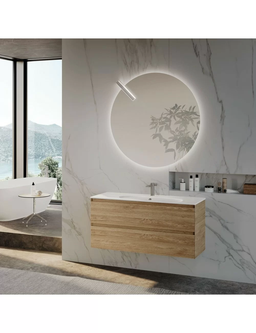 monobloc bathroom cabinet picasso c01 by Azzurra Bagni