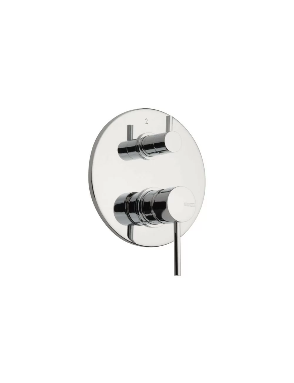 mod. 1200-2-04-E 2-outlet concealed shower mixer with mechanical diverter