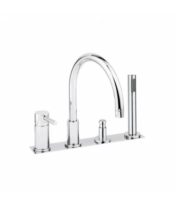 deck-mounted bath mixer 0401-2-P-A model Bambù collection