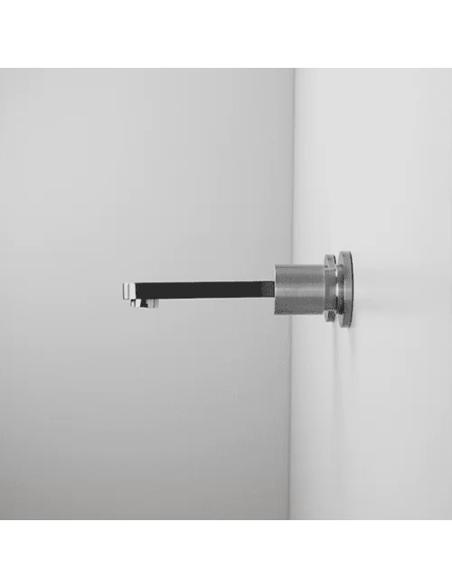 dettaglio profilo miscelatore per lavabo a muro serie Axis di Super Inox