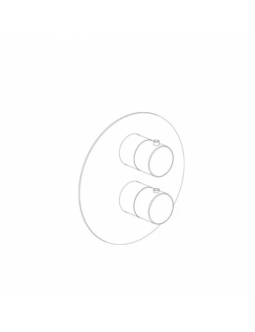 miscelatore doccia incasso termostatico a due o tre vie serie Axis di Super inox